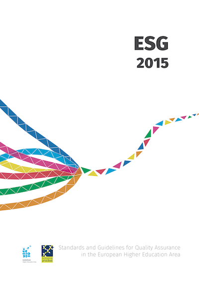 Cover of СТАНДАРТЫ І РЭКАМЕНДАЦЫІ  ЗАБЕСПЯЧЭННЯ ЯКАСЦІ ЕЎРАПЕЙСКАЙ ПРАСТОРЫ ВЫШЭЙШАЙ АДУКАЦЫІ (ESG) 2015